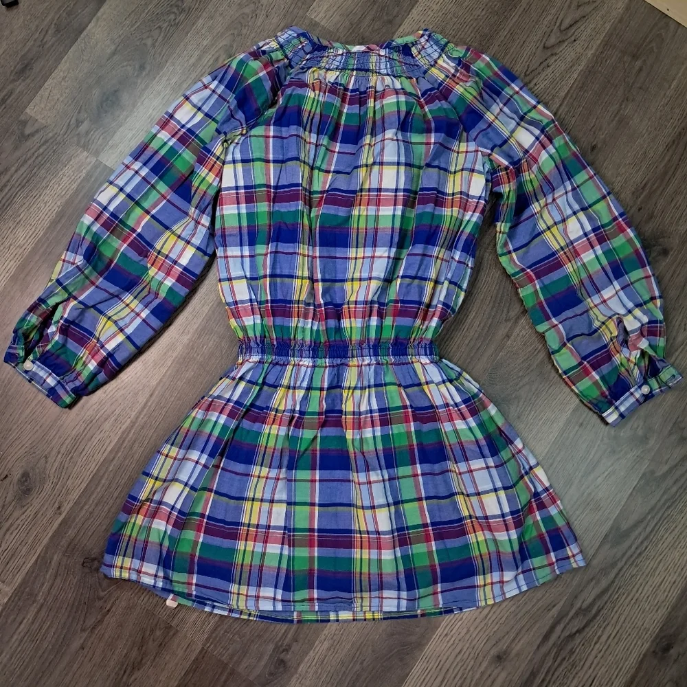 Ralph Lauren Blue Plaid Dress Size 7